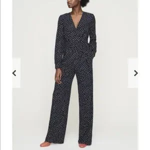long tall sally Pants Jumpsuits Long Tall Sally Navy Dot